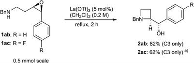 Azetidine synthesis by La(OTf)3-catalyzed intramolecular regioselective aminolysis of cis-3,4-epoxy amines